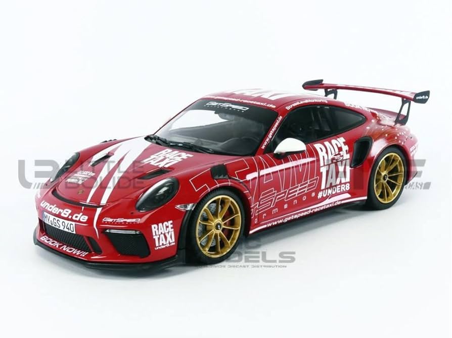 【MINICHAMPS】1/18 Porsche 911 GT3RS Back Amazon.com: Mini Car 1/18 Porsche 911 992 GT3 Mini Champs